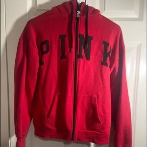 PINK zip up hoodie